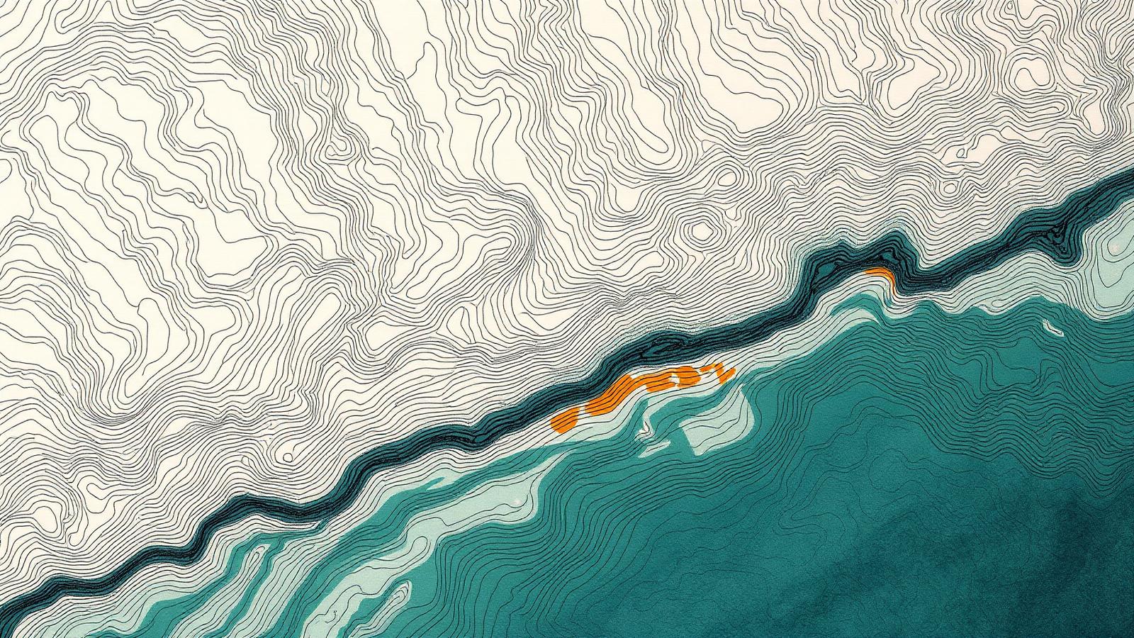 Topographic study of a watershed